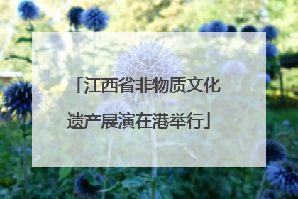 江西省非物质文化遗产展演在港举行