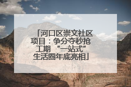 河口区崇文社区项目：争分夺秒抢工期 “一站式”生活圈年底亮相