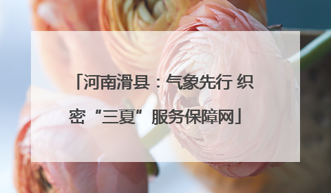 河南滑县：气象先行 织密“三夏”服务保障网