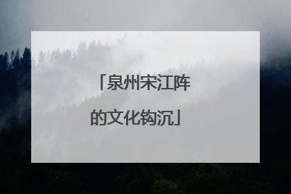 泉州宋江阵的文化钩沉