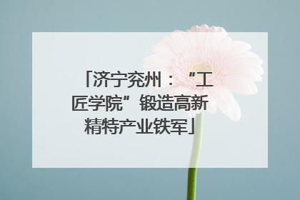 济宁兖州：“工匠学院”锻造高新精特产业铁军