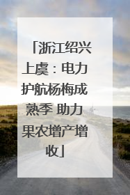 浙江绍兴上虞：电力护航杨梅成熟季 助力果农增产增收