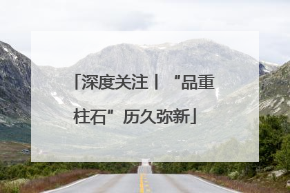 深度关注丨“品重柱石”历久弥新