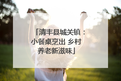 清丰县城关镇：小餐桌烹出 乡村养老新滋味