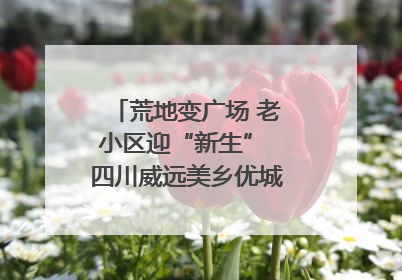 荒地变广场 老小区迎“新生” 四川威远美乡优城改出居民获得感｜万千气象看四川