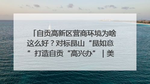 自贡高新区营商环境为啥这么好？对标昆山“昆如意”打造自贡“高兴办”｜美好生活有“盐”味