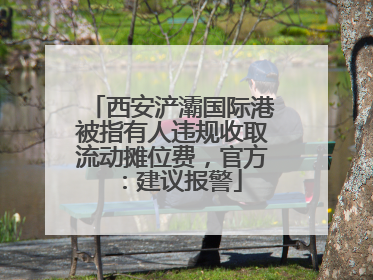 西安浐灞国际港被指有人违规收取流动摊位费，官方：建议报警