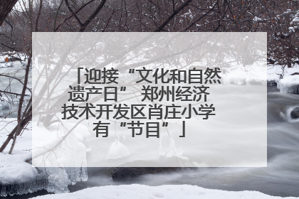 迎接“文化和自然遗产日” 郑州经济技术开发区肖庄小学有“节目”