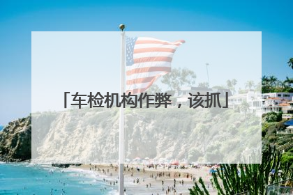 车检机构作弊，该抓