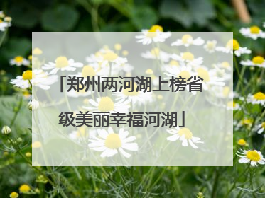 郑州两河湖上榜省级美丽幸福河湖