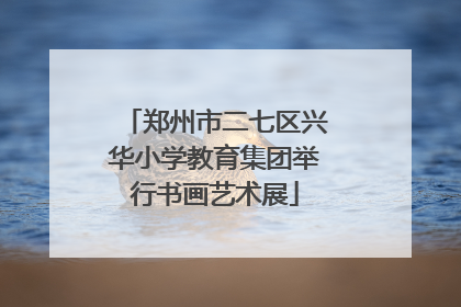 郑州市二七区兴华小学教育集团举行书画艺术展