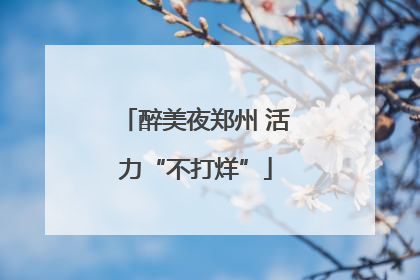 醉美夜郑州 活力“不打烊”