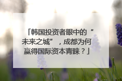 韩国投资者眼中的“未来之城”，成都为何赢得国际资本青睐？