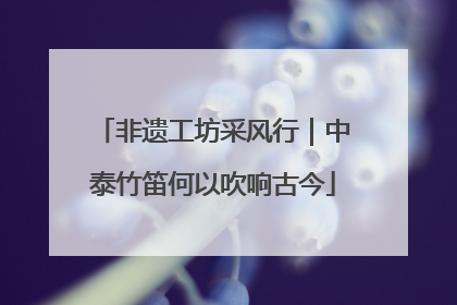 非遗工坊采风行｜中泰竹笛何以吹响古今