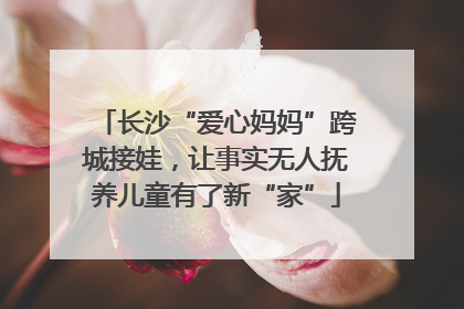 长沙“爱心妈妈”跨城接娃，让事实无人抚养儿童有了新“家”