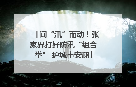 闻“汛”而动！张家界打好防汛“组合拳” 护城市安澜