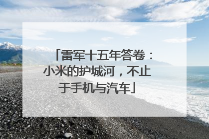 雷军十五年答卷：小米的护城河，不止于手机与汽车