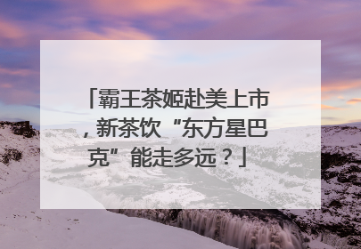 霸王茶姬赴美上市，新茶饮“东方星巴克”能走多远？