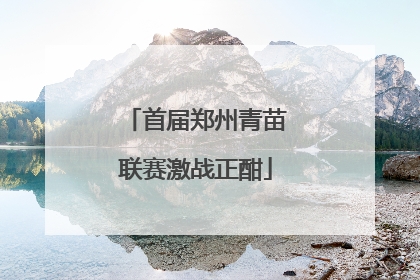 首届郑州青苗联赛激战正酣