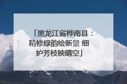 黑龙江省桦南县：精修绿韵绘新景 细护芳枝映晴空