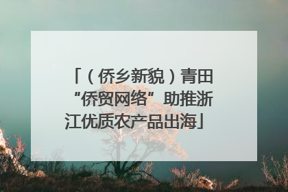 （侨乡新貌）青田“侨贸网络”助推浙江优质农产品出海