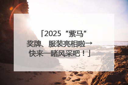 2025“紫马”奖牌、服装亮相啦→快来一睹风采吧！