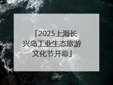 2025上海长兴岛工业生态旅游文化节开幕