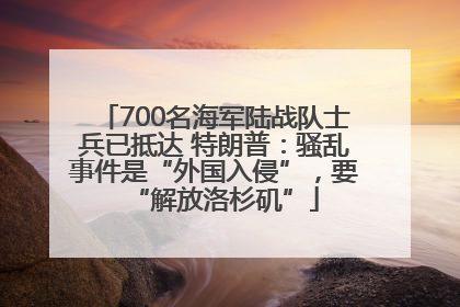 700名海军陆战队士兵已抵达 特朗普：骚乱事件是“外国入侵”，要“解放洛杉矶”
