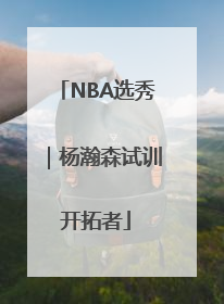 NBA选秀｜杨瀚森试训开拓者